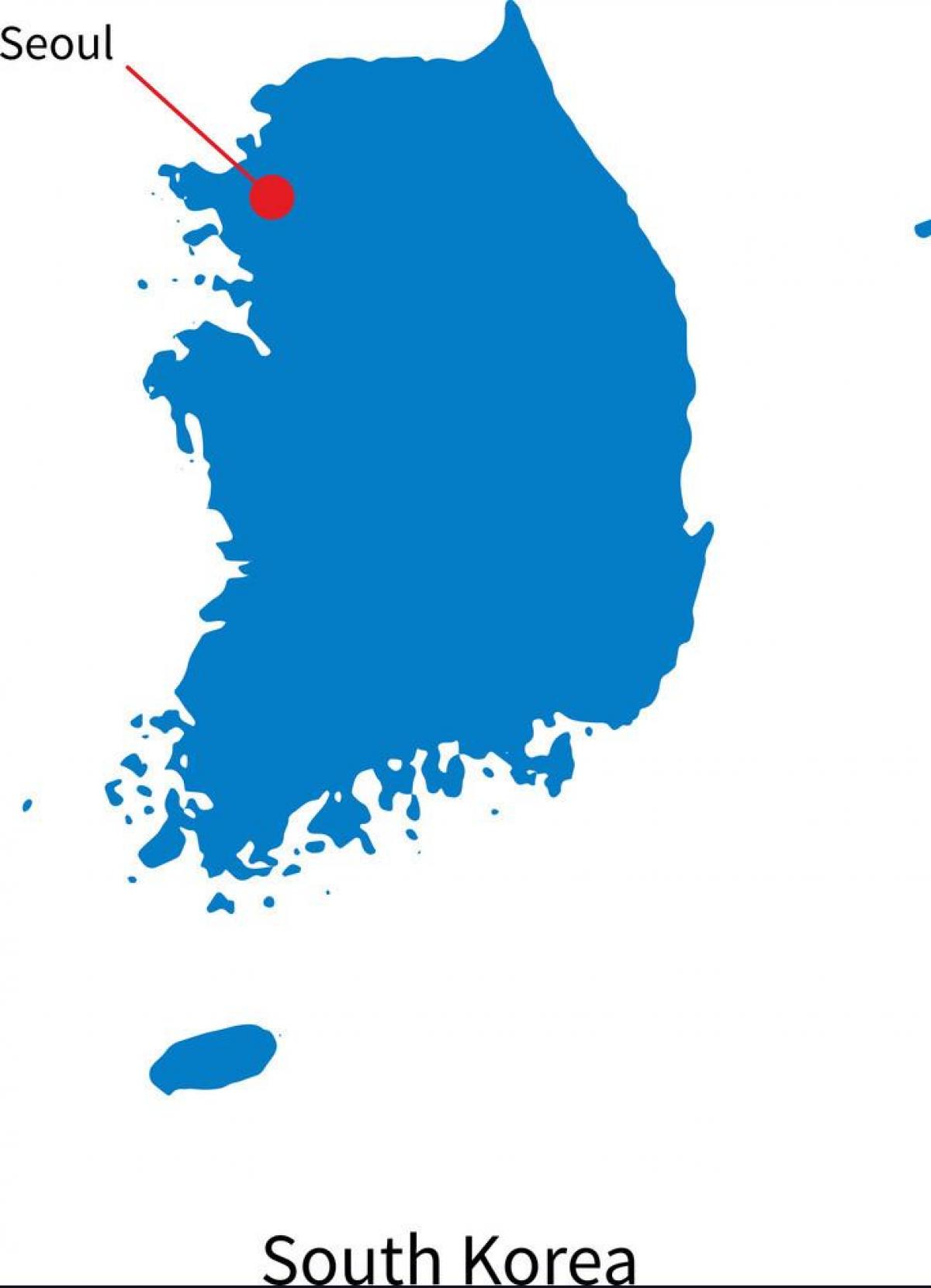 Mapa de la capital de Corea del Sur (ROK)